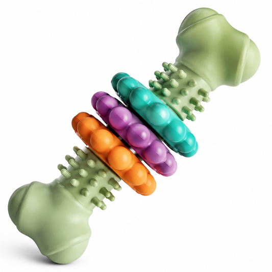Dog Dental Chew Toy – Silicone Teeth Cleaning Bone for Dogs